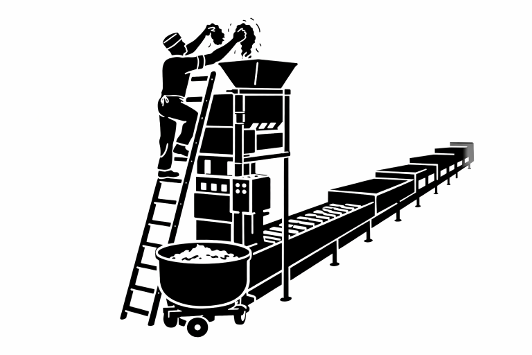 Linien Befüllung mit Vorteiler