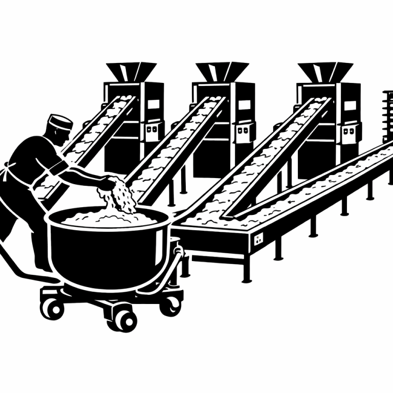 Verteilbänder für Teige